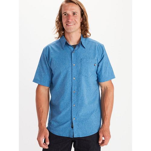 Marmot Aerobora Clothes - Mens Shirts Blue CA7950312 Canada